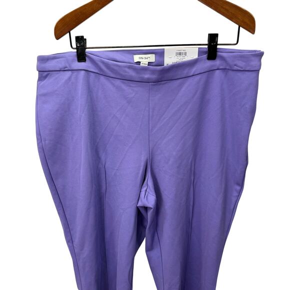 Women's Plus Pants sz 1X Macy's On 34th Lilac NEW # H746 - Picture 3 of 10
